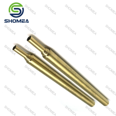 Palhinhas telescópicas de ouro rosa de aço inoxidável personalizadas