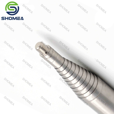 SHOMEA Pólo telescópico de aço inoxidável personalizado com fio masculino na parte superior
