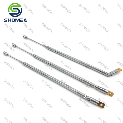 SHOMEA Antenna telescópica de latão revestida de cromo personalizada com articulação giratória
