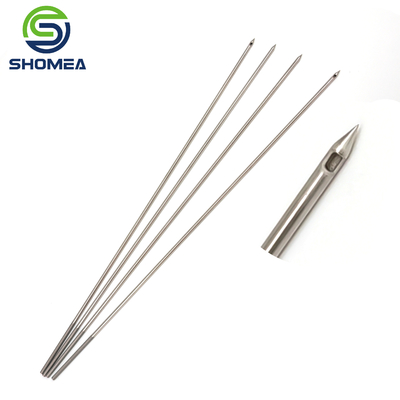 SHOMEA Agulha de buraco lateral de aço inoxidável 16G 18G personalizada com ponta de lápis