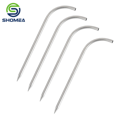 SHOMEA Custom pequeno Diâmetro parede fina Aço inoxidável curvado sonda de temperatura