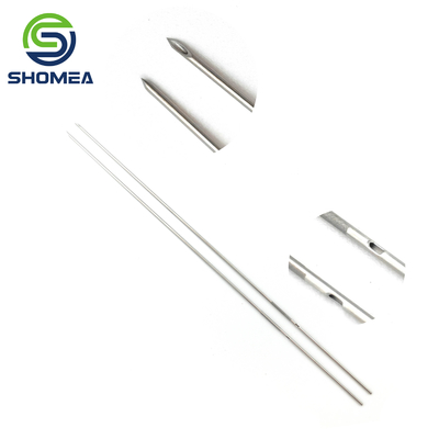 SHOMEA Custom 21G-28G Fechado de parede fina Ferro inoxidável furo lateral atrás agulha de corte