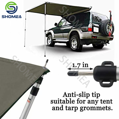 Telescópica exterior personalizada de alumínio ajustável 6063 Tarp Pole Camping Tent poles