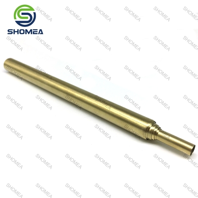 Palhinhas telescópicas de ouro rosa de aço inoxidável personalizadas