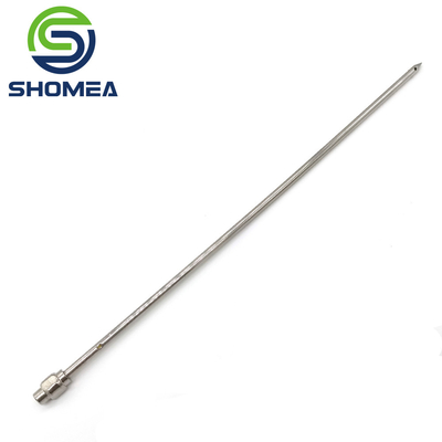 Aço inoxidável personalizado carne marinada injector agulha ponta lápis com buraco lateral