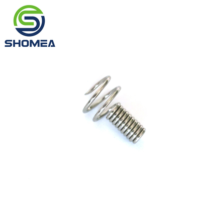 Agulha de primavera de aço inoxidável de diâmetro de 0,5-0,8 mm personalizada com extremidade de convexo única
