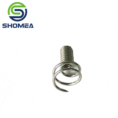 Agulha de primavera de aço inoxidável de diâmetro de 0,5-0,8 mm personalizada com extremidade de convexo única