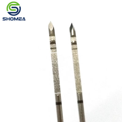 Aço inoxidável sob medida Agulha de convecção triangular sólida com ranhuras