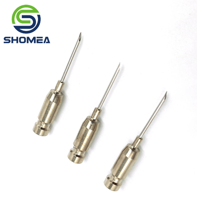 SHOMEA Agulha de extremo de tri-bevel de aço inoxidável de 0,5-1,2 mm personalizada com eixo