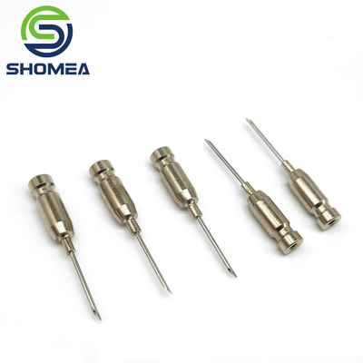 SHOMEA Agulha de extremo de tri-bevel de aço inoxidável de 0,5-1,2 mm personalizada com eixo