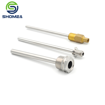 SHOMEA Custom 304/316 aço inoxidável sonda de temperatura com fio masculino