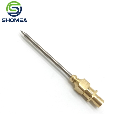 Shomea Agulha de trocar de aço inoxidável 304/316 personalizada com base metálica