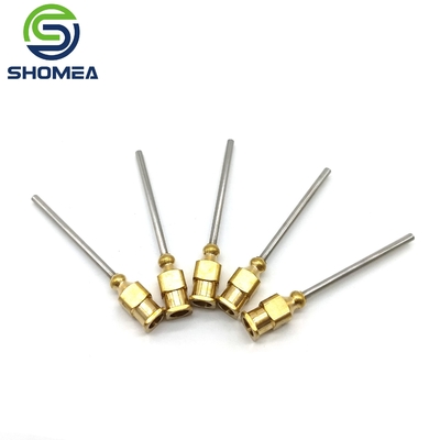 Shomea Agulha de trocar de aço inoxidável 304/316 personalizada com base metálica