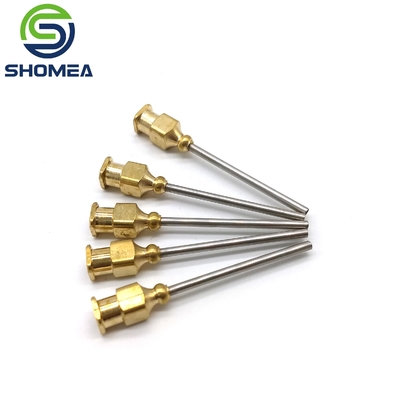 Shomea Agulha de trocar de aço inoxidável 304/316 personalizada com base metálica