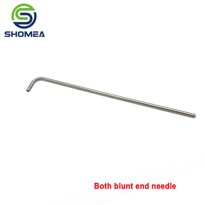 SHOMEA Custom 21G Ferro Inoxidável Dobrada Agulha de Fim de Bevel