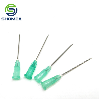SHOMEA Custom 11G-32G lance de aço inoxidável agulha de ponta em convexo com fechadura de luer de plástico