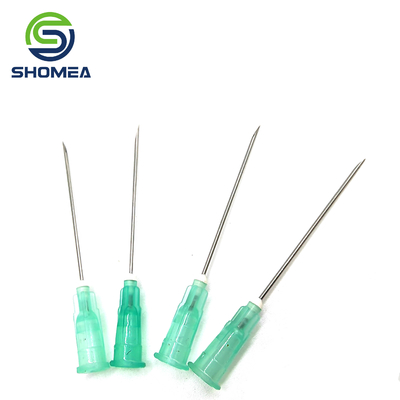 SHOMEA Custom 11G-32G lance de aço inoxidável agulha de ponta em convexo com fechadura de luer de plástico