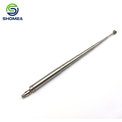 SHOMEA Antenna telescópica de chicote de aço inoxidável / latão personalizada com articulação giratória