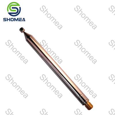 SHOMEA Antenna telescópica de chicote de aço inoxidável / latão personalizada com articulação giratória