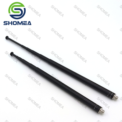 SHOMEA Antenna telescópica de aço inoxidável preto personalizada com fio masculino