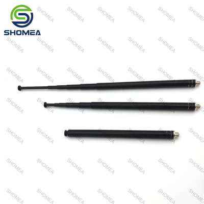 SHOMEA Antenna telescópica de aço inoxidável preto personalizada com fio masculino