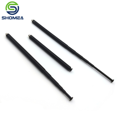 SHOMEA Antenna telescópica de aço inoxidável preto personalizada com fio masculino