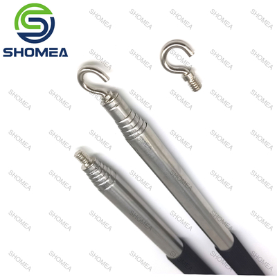 Shomea Pólo Telescópico Personalizado de Aço Inoxidável Com Gancho
