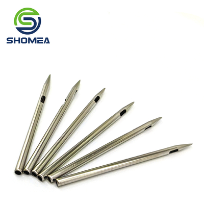 SHOMEA Custom Thin Wall Small Diâmetro 304/316 Ferro inoxidável agulha ponta lápis com fenda de corte