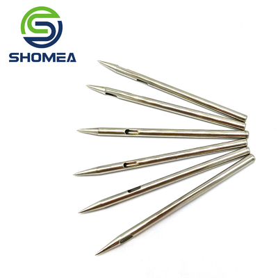 SHOMEA Custom Thin Wall Small Diâmetro 304/316 Ferro inoxidável agulha ponta lápis com fenda de corte