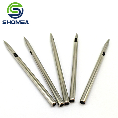 SHOMEA Custom Thin Wall Small Diâmetro 304/316 Ferro inoxidável agulha ponta lápis com fenda de corte