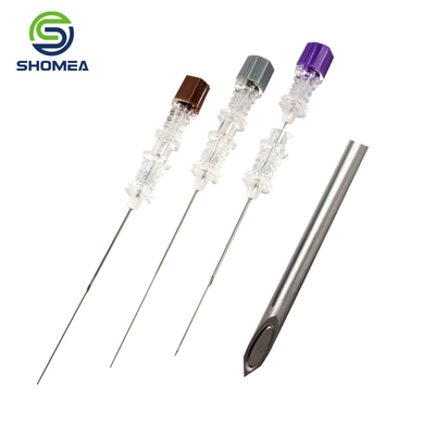 SHOMEA personalizado 11G-32G de aço inoxidável Agulha espinhal com extremidade tripla convexa