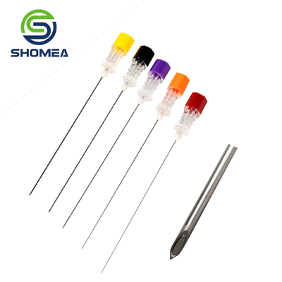 SHOMEA personalizado 11G-32G de aço inoxidável Agulha espinhal com extremidade tripla convexa