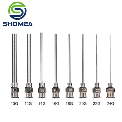 SHOMEA Custom 304/ 316 Agulha de distribuição de cola de aço inoxidável com fecho de luer