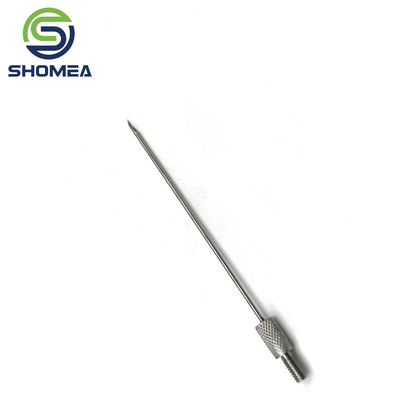 SHOMEA Custom 0.45-1.5mm Diâmetro pequeno Agulha de ponta curva de aço inoxidável com eixo