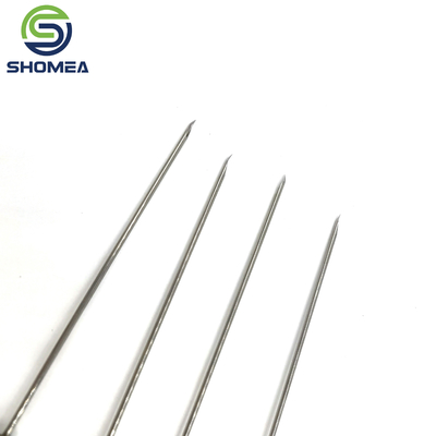 SHOMEA Custom 0.45-1.5mm Diâmetro pequeno Agulha de ponta curva de aço inoxidável com eixo
