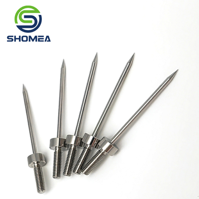 SHOMEA Agulha cônica de aço inoxidável sólido médico personalizada com base de fio masculino