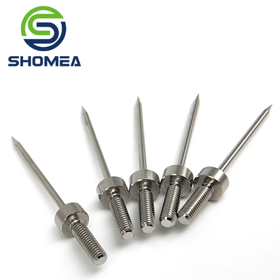 SHOMEA Agulha cônica de aço inoxidável sólido médico personalizada com base de fio masculino