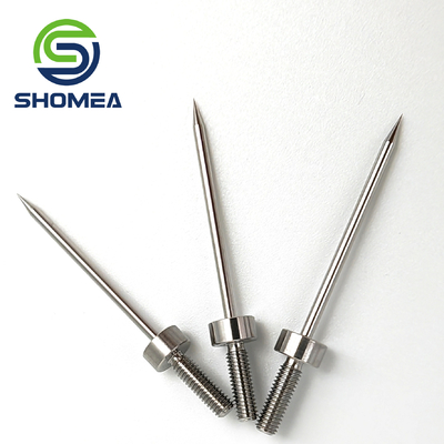 SHOMEA Agulha cônica de aço inoxidável sólido médico personalizada com base de fio masculino