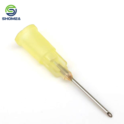 SHOMEA Custom 304/ 316 Agulha de distribuição de cola de aço inoxidável com base de eixo de plástico