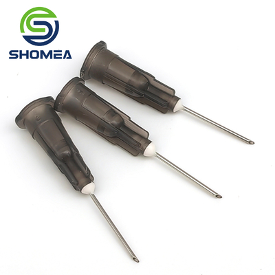 SHOMEA Custom 16G-28G Agulha de distribuição de cola de aço inoxidável com base de eixo de plástico