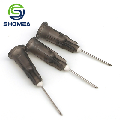 SHOMEA Custom 16G-28G Agulha de distribuição de cola de aço inoxidável com base de eixo de plástico