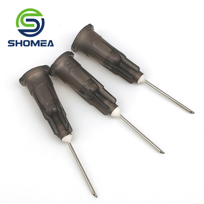 SHOMEA Custom 16G-28G Agulha de distribuição de cola de aço inoxidável com base de eixo de plástico