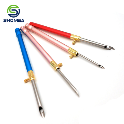 SHOMEA Custom DIY grande olho 304/ 316 Agulhas de bordado de aço inoxidável de ângulo duplo