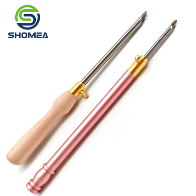 SHOMEA Custom DIY Russia grande olho 304/ 316 Agulhas de bordado de aço inoxidável de ângulo duplo