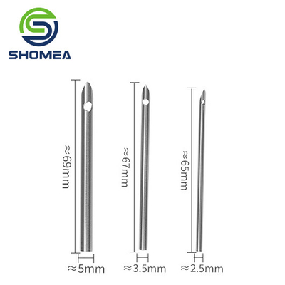 SHOMEA Custom DIY Russia grande olho 304/ 316 Agulhas de bordado de aço inoxidável de ângulo duplo