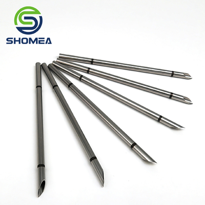 SHOMEA Custom 11G agulha trocar de aço inoxidável de ângulo duplo com marcação a laser
