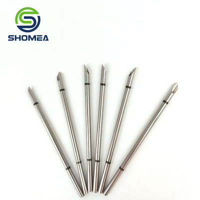 SHOMEA Custom 11G agulha trocar de aço inoxidável de ângulo duplo com marcação a laser