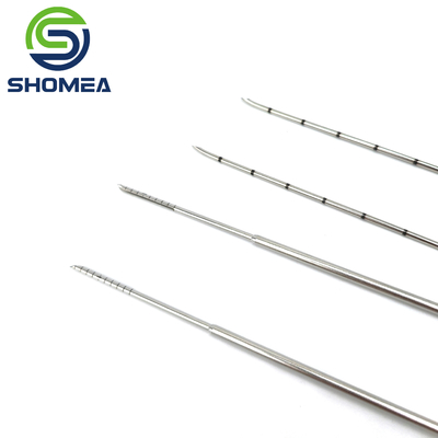 SHOMEA Custom Thin Wall laser marcando agulha de aço inoxidável com ponta cortada para trás