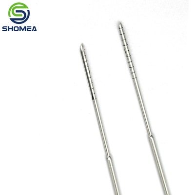 SHOMEA Custom Thin Wall laser marcando agulha de aço inoxidável com ponta cortada para trás