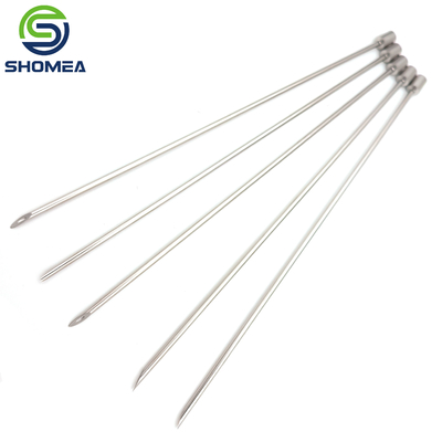 SHOMEA Custom 304/ 316 Agulha de ponta única em convexo de aço inoxidável com fecho de luer
